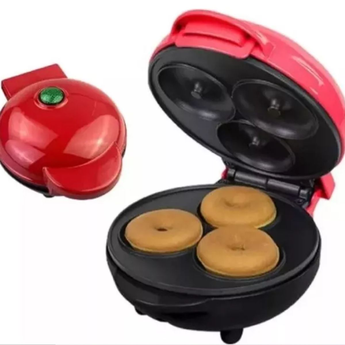 GENERICO - Mini Maquina Hacer Donas Donuts Antiadherente 3 Rosquillas