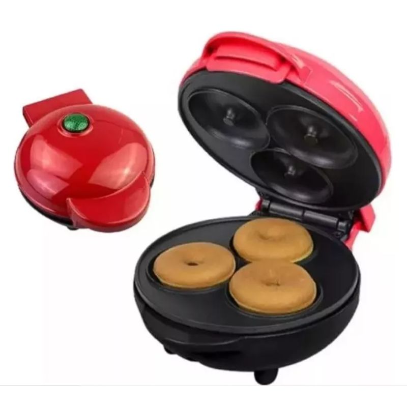 GENERICO - Mini Maquina Hacer Donas Donuts Antiadherente 3 Rosquillas