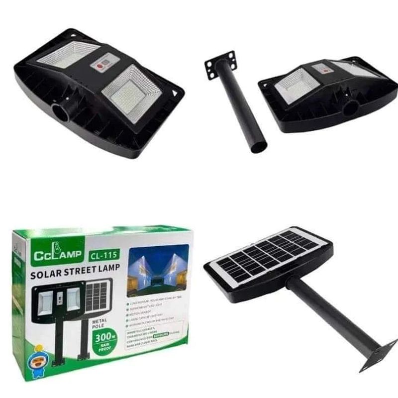 CCOL - Lampara Calle Reflector CL115 Doble Panel Energia Solar De Poste