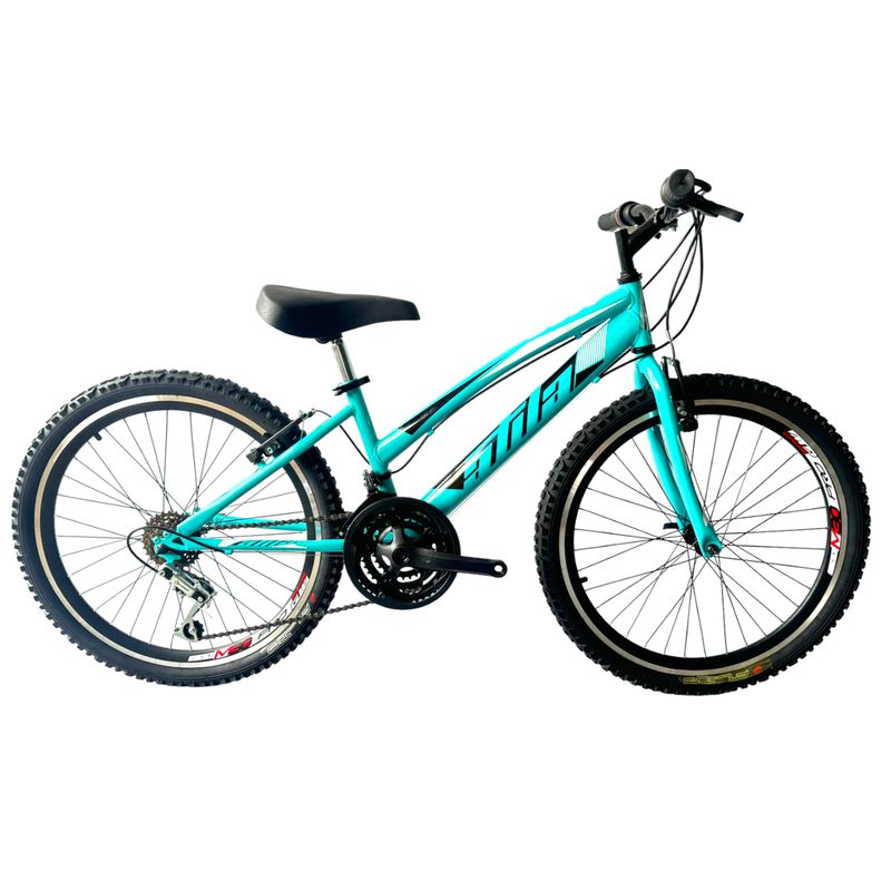 ATILA - Bicicleta MTB para Niña rin 24 con 18 cambios Celeste