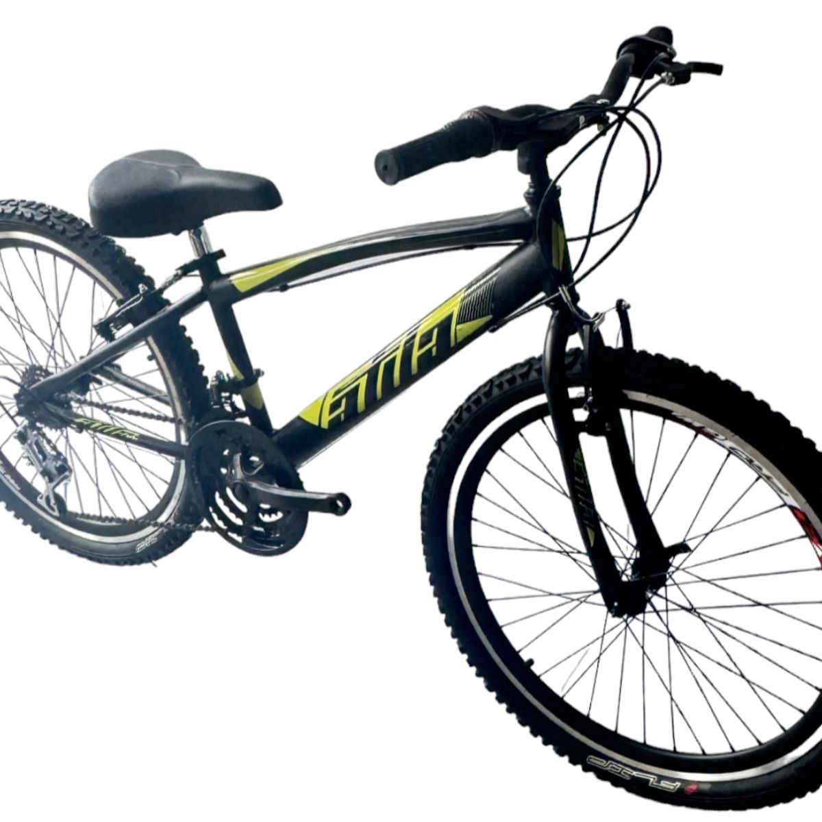 ATILA - Bicicleta MTB para Niño rin 24 con 18 cambios Negro