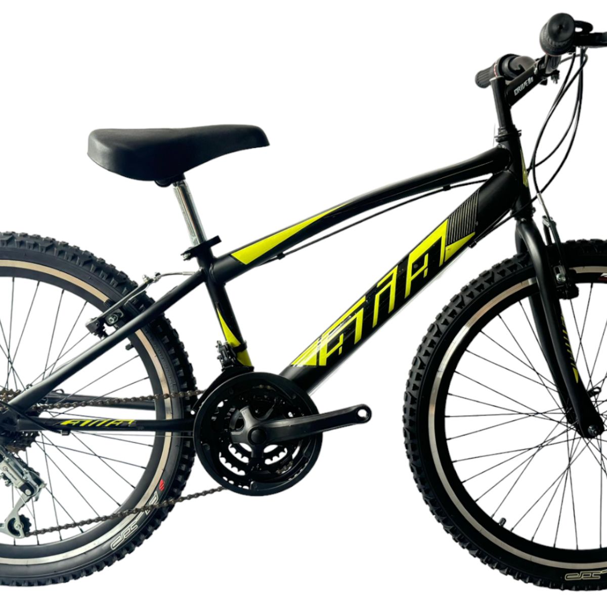 ATILA - Bicicleta MTB para Niño rin 24 con 18 cambios Negro