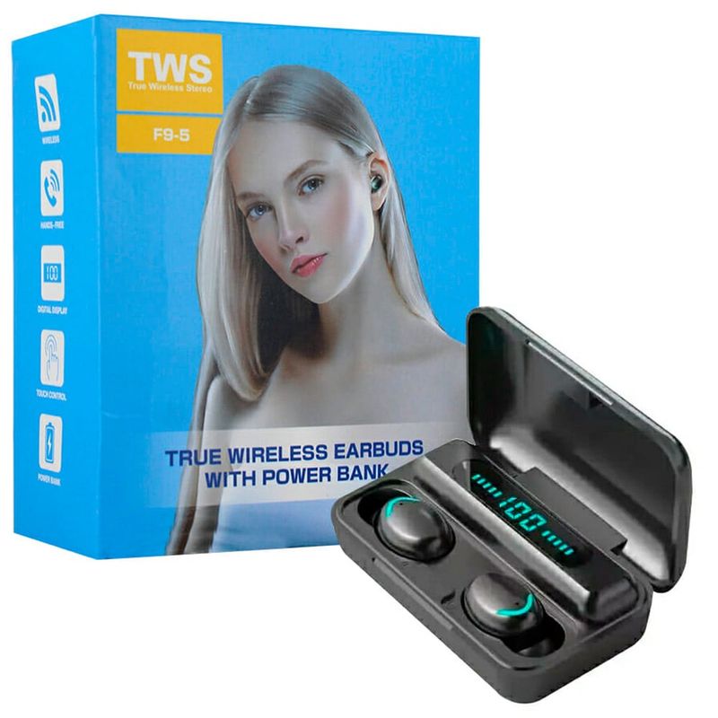 GENERICO - Audífonos Inalambricos Bluetooth F9 Negro