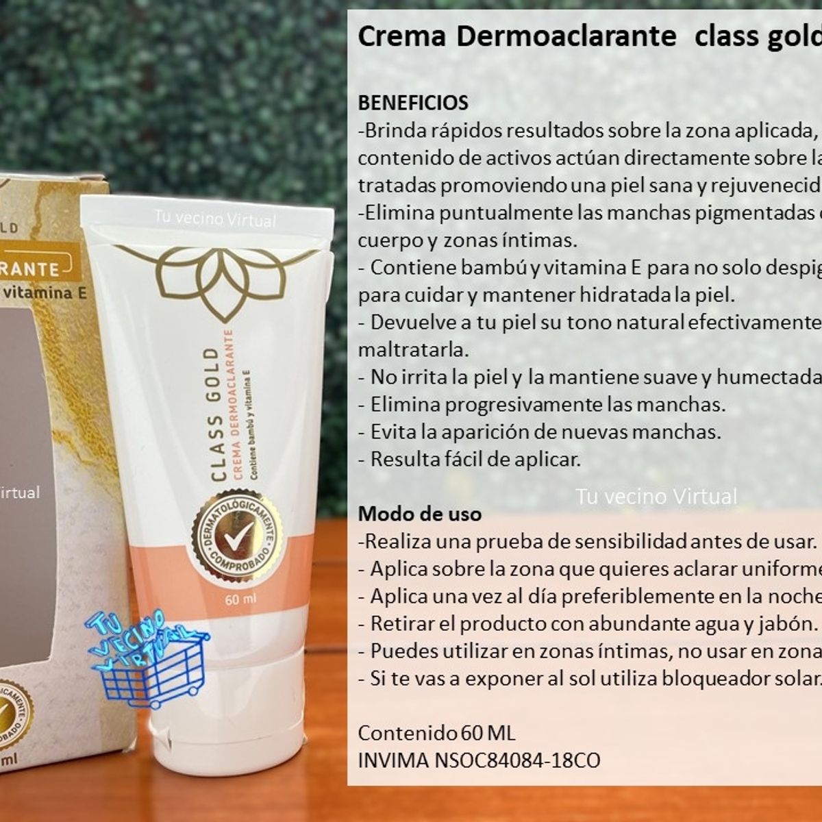 CLASS GOLD - Crema Dermoaclarante 60 ml Class Gold