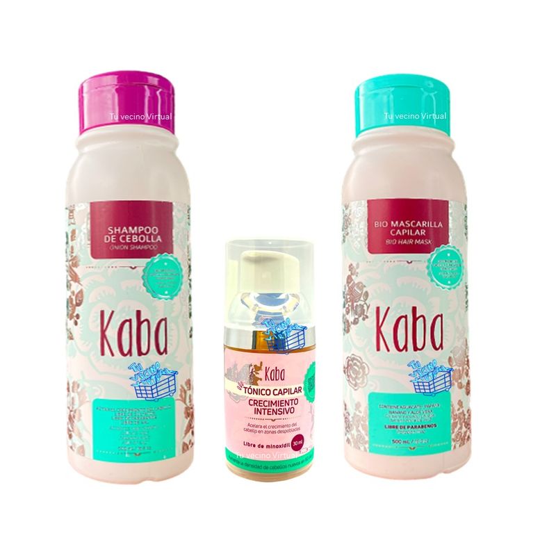 KABA - Kit x 3 crecimiento kaba