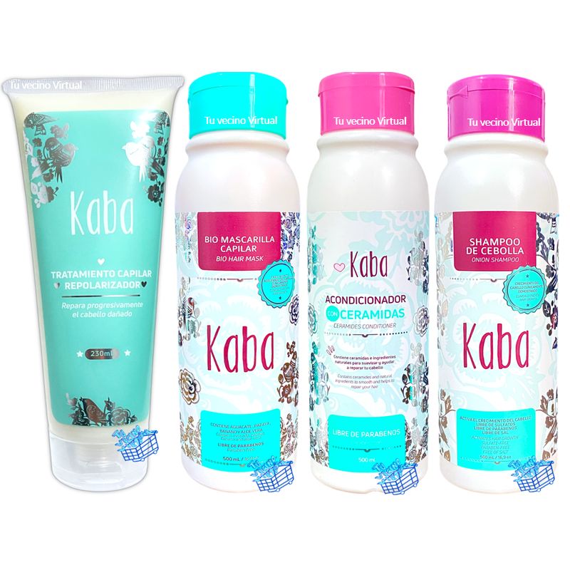 KABA - Kit capilar - Reparador x4  kaba