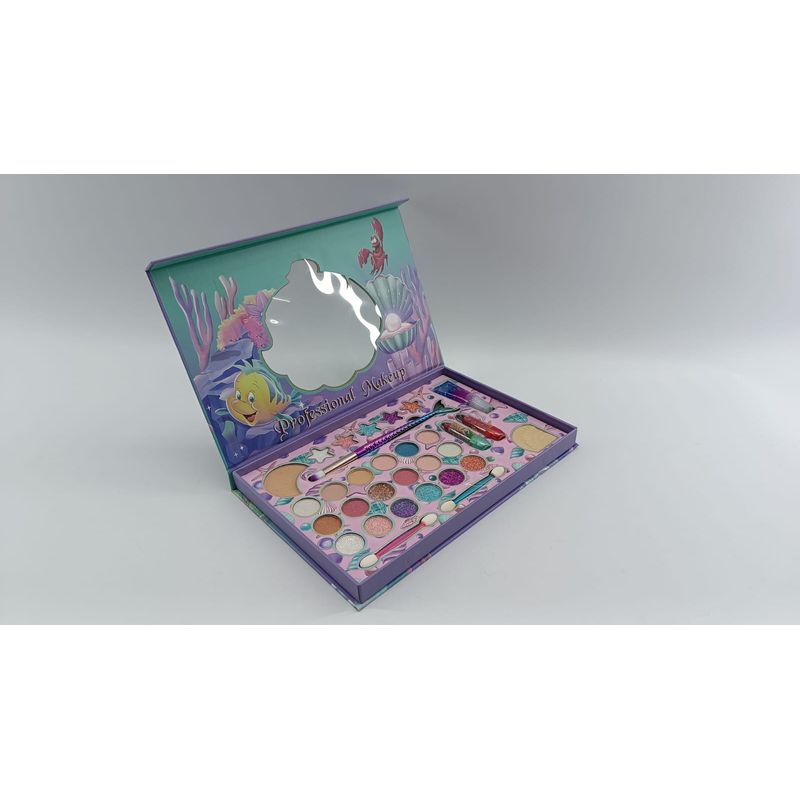 JUGUETERIA EXPRESS - Set De Belleza Infantil Maquillaje Sirenita Niñas 31 Piezas