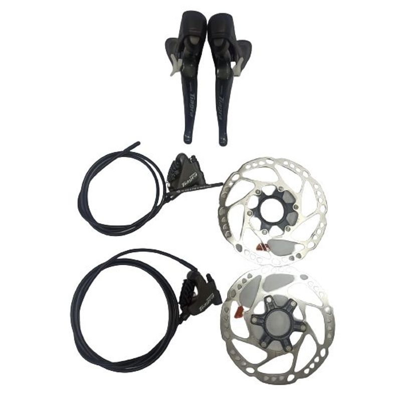 SHIMANO - Grupo Tiagra 10 Vel R4720 Hidraulico Shimano Negro