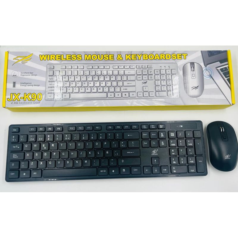 GENERICO - Combo Teclado Y Mouse Inalámbrico Dpi Regulable Jx-k90