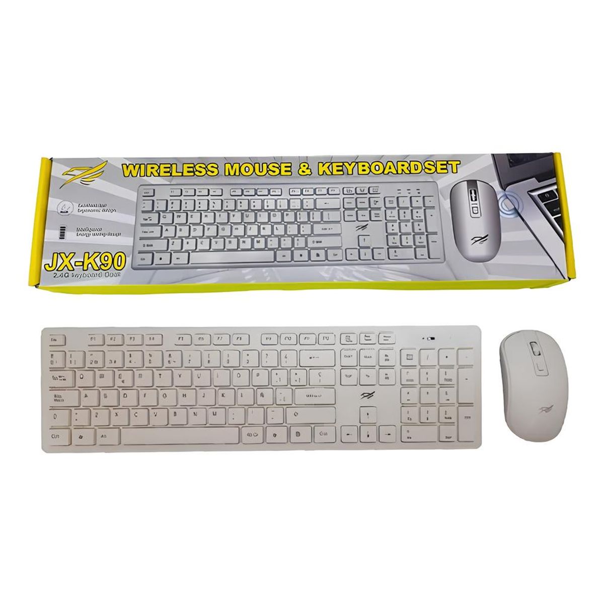 GENERICO - Combo Teclado Y Mouse Inalámbrico Dpi Regulable Jx-k90