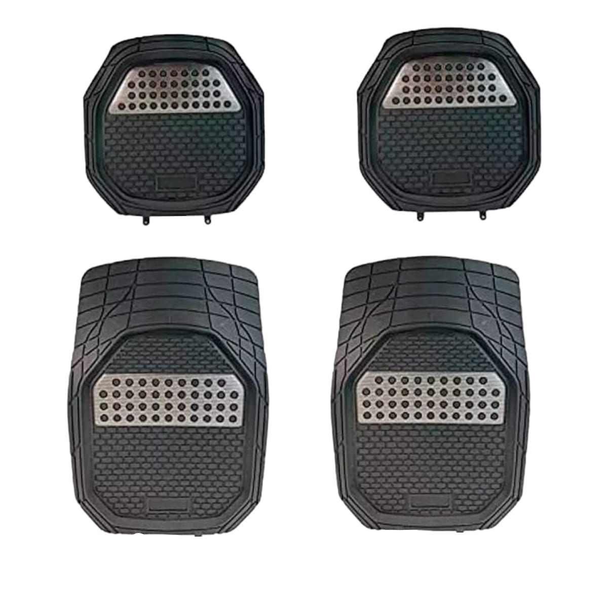 GENERICO - Kit Tapetes Para carro Material Caucho Pvc 4 Piezas