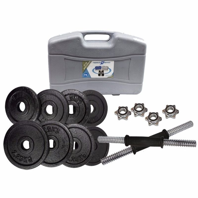 FITNESS - Kit Mancuernas 18 Kg Sport Fitness Negro