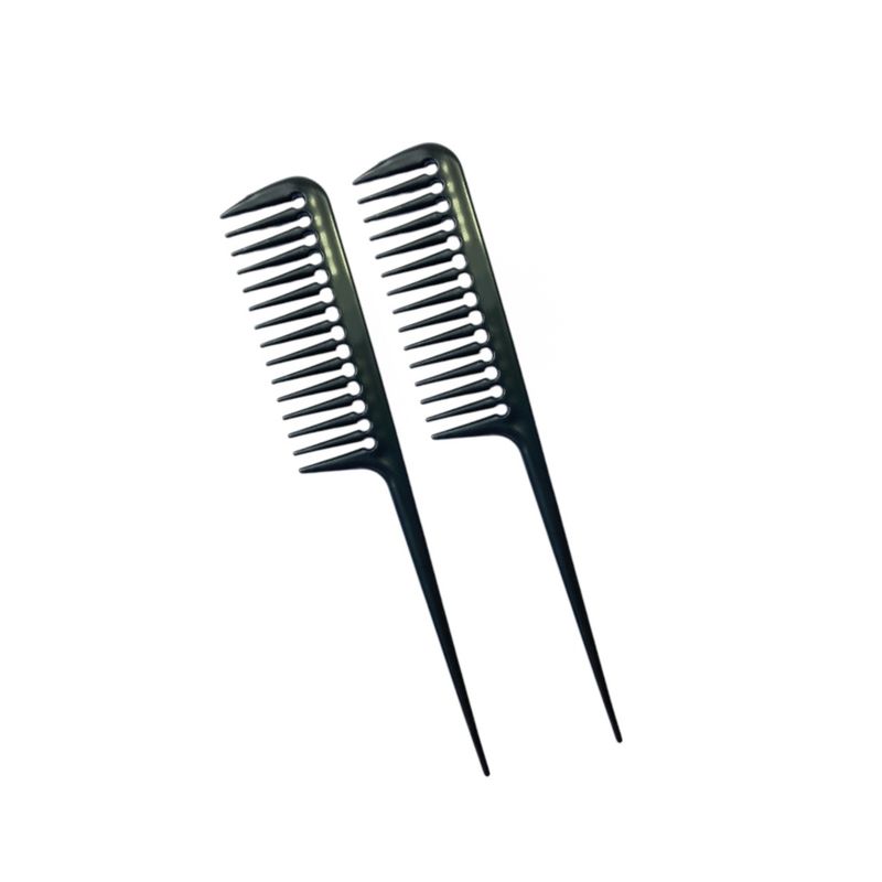 GENERICO - Peine  X 2 Unid Peineta Antifrizz Antiestático