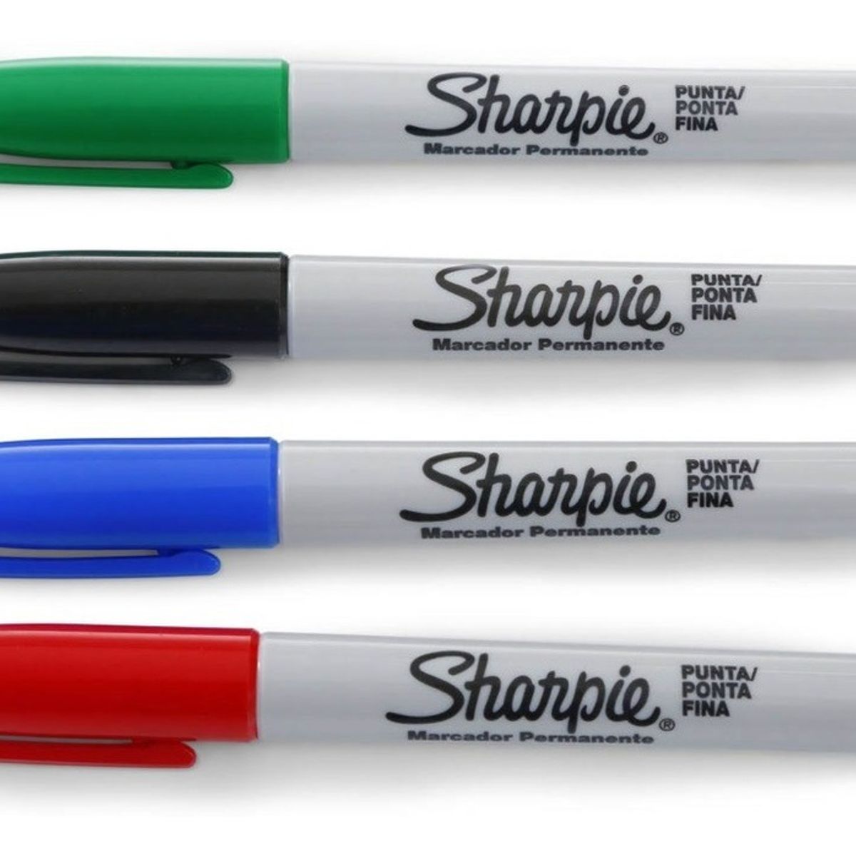 SHARPIE - Marcadores Permanente Fine Point X 4 Sharpie