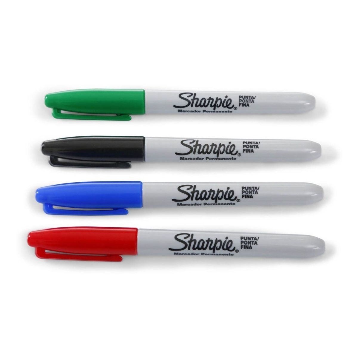 SHARPIE - Marcadores Permanente Fine Point X 4 Sharpie