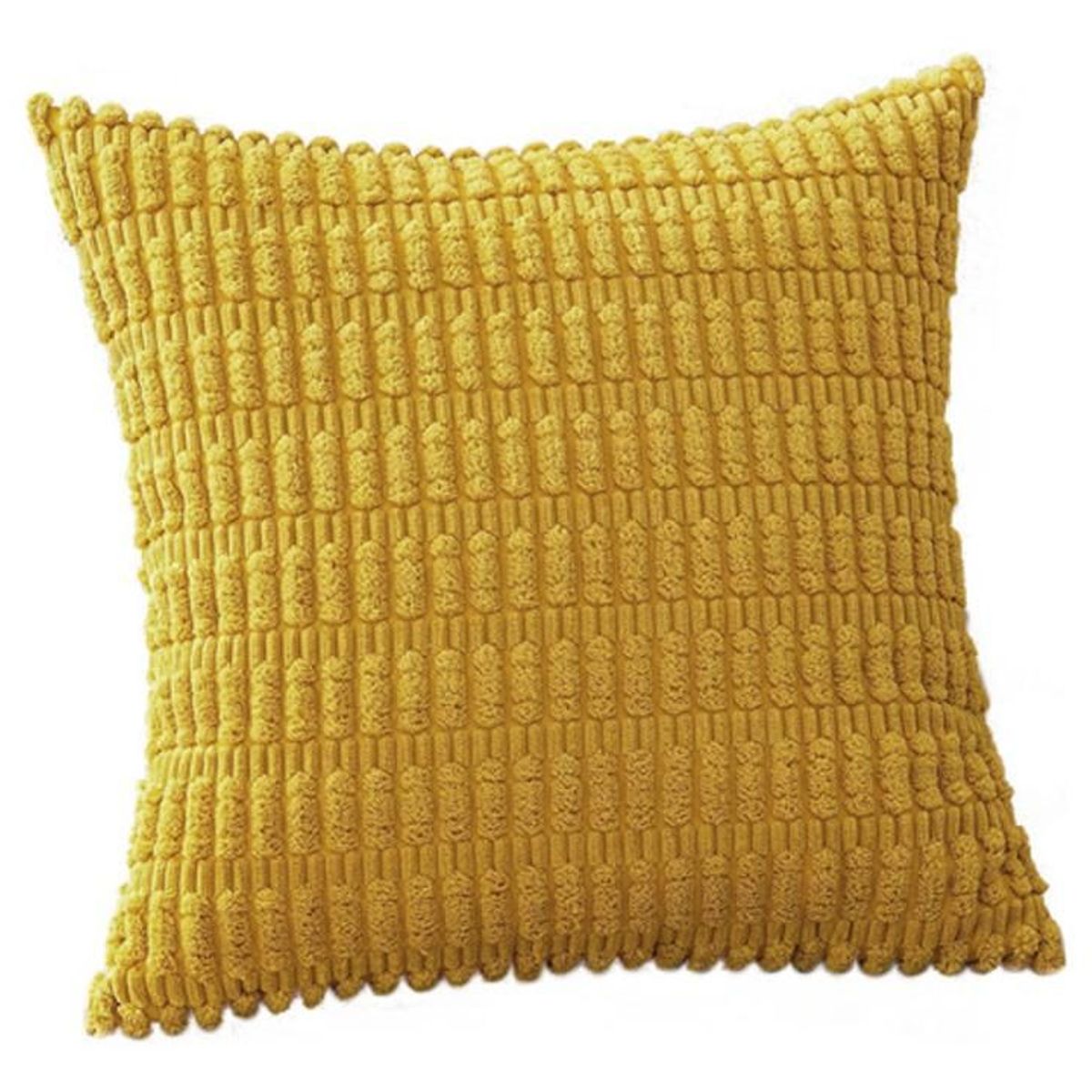 DIMATEX LEON - Funda Cojín Para Sala Decorativo Mostaza 45x45cm Refconill