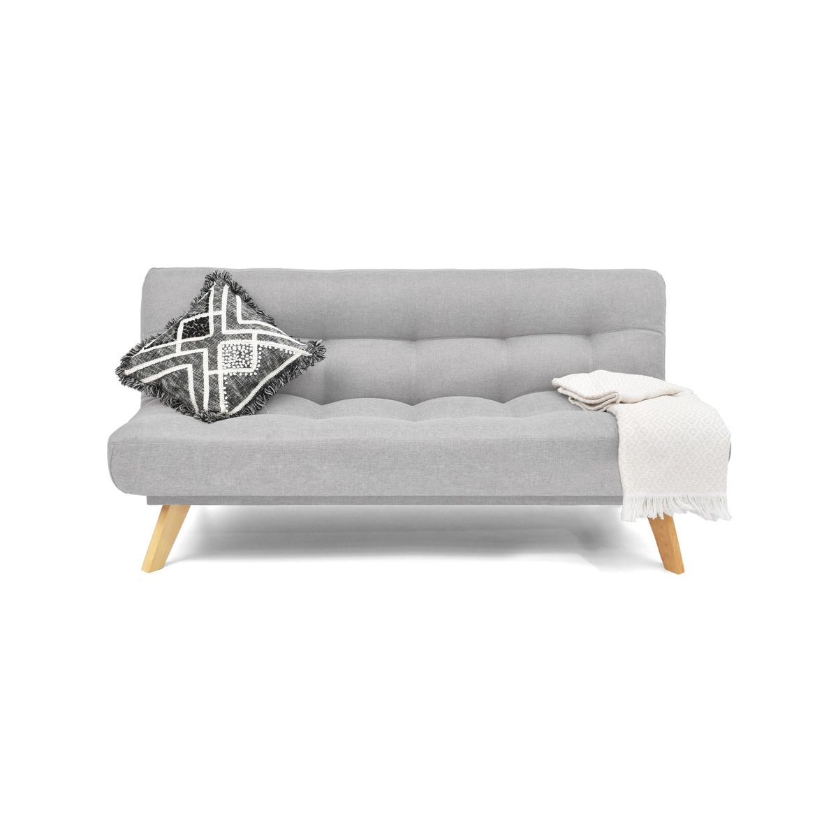 VENECIA - Sofa Cama Reclinable Porto 182x85x85 Tela Plata