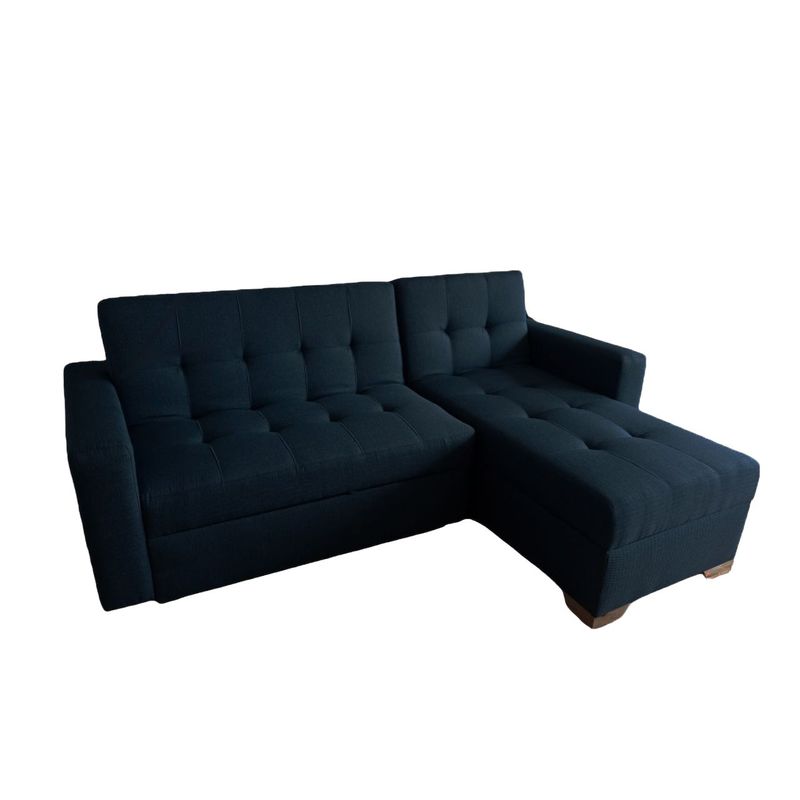 GENERICO - Sofa Cama sala Inzumo negro multifuncional con baul