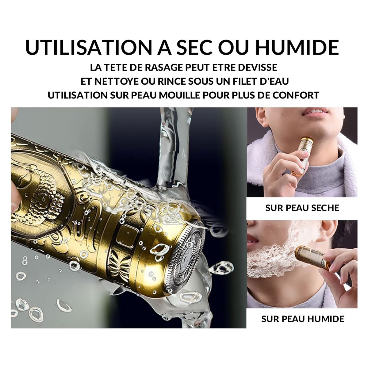 RAZOR - Mini Barbera Afeitadora Recargable Buda