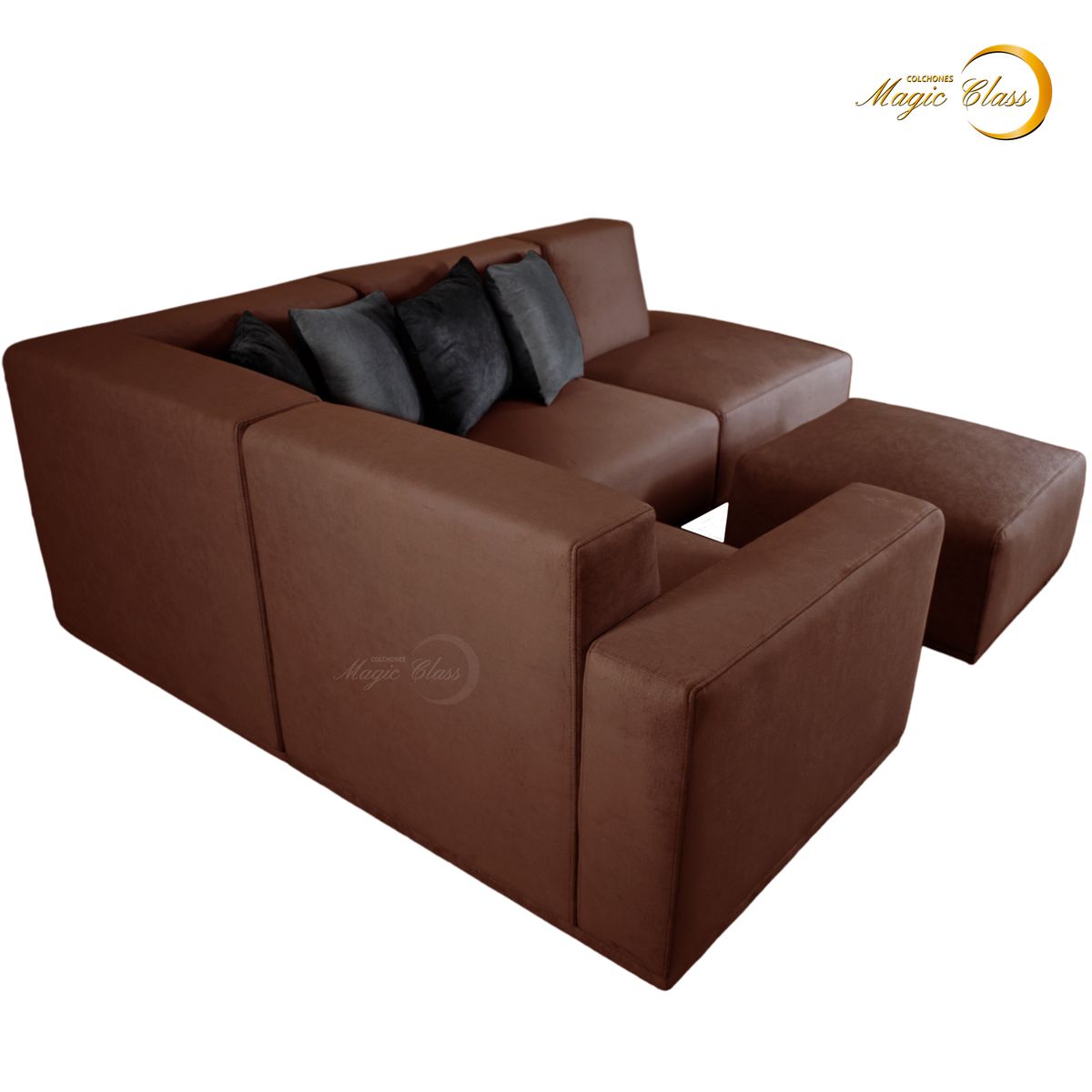 MAGIC CLASS - SALA MODERNA HERA MICROFIBRA CAFÉ