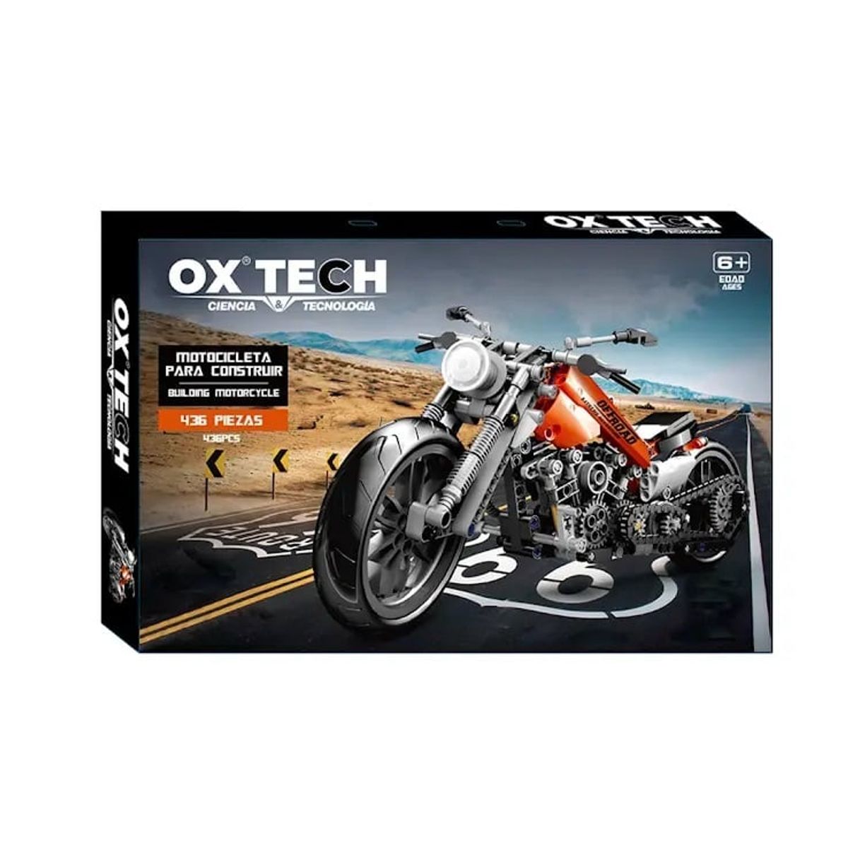 OX TOYS - OX Tech Juguete para construir motocicleta 436 piezas