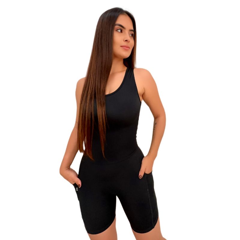 POSEIDON SPORTWEAR - Enterizo Deportivo En Lycra Para Dama Con Bolsillos Deportes_.