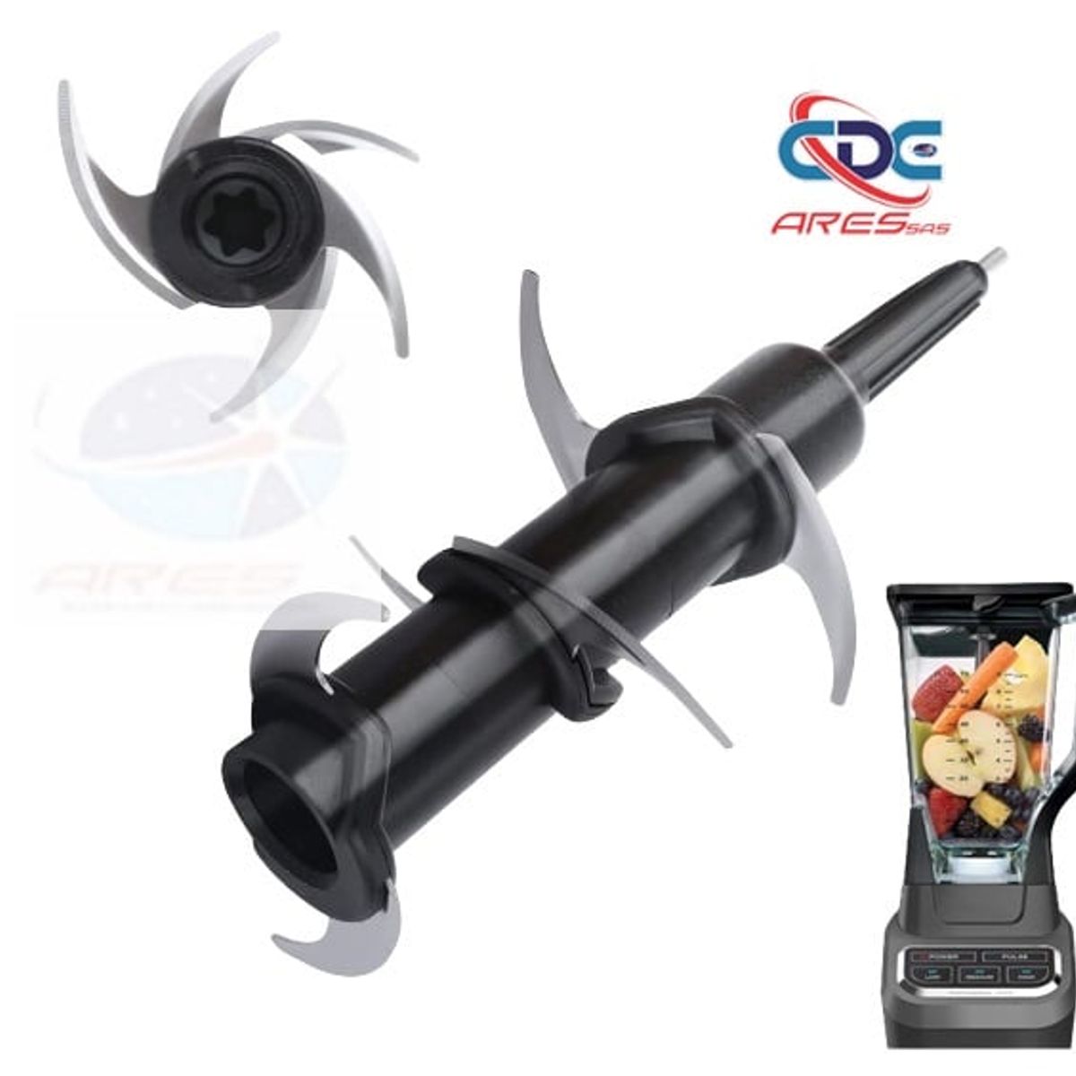 GENERICO - Repuesto Cuchilla Para Licuadora Ninja De 72 Onzas