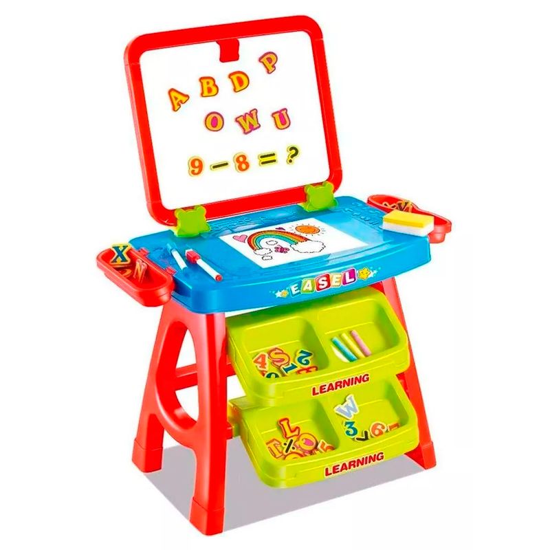 GENERICO - Set Tablero 3 En 1 Magnetico Letras Números Aprende Jugando
