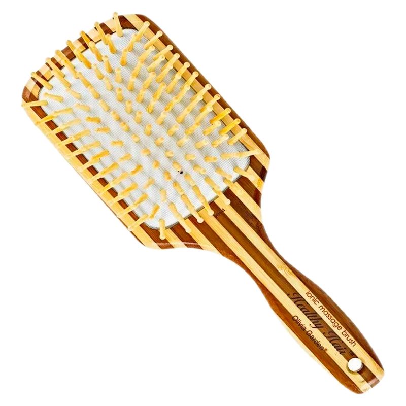 GENERICO - Cepillo madera olivia garden bambu desenredar cabello peine