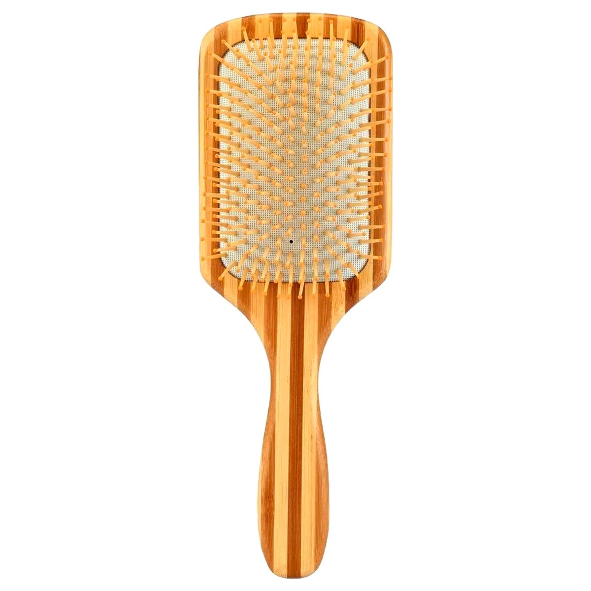 GENERICO - Cepillo madera rayas desenredar bambú natural cabello peine