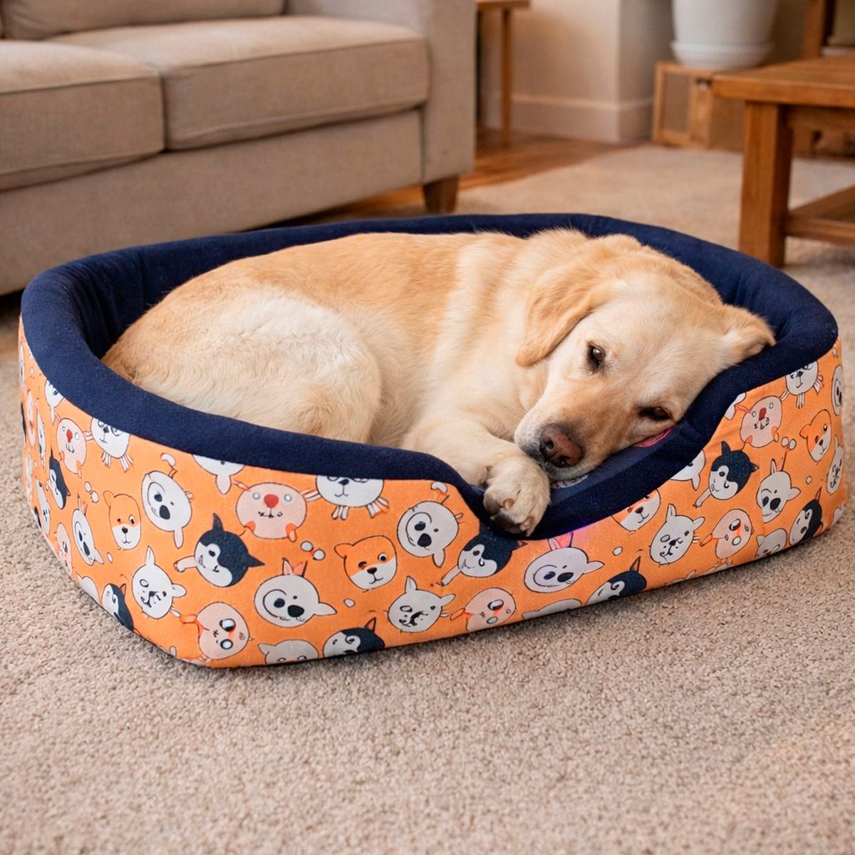 GENERICO - Cama 5 Para Perro O Gato Resistente 56x76x16cm Mascotas Hemb