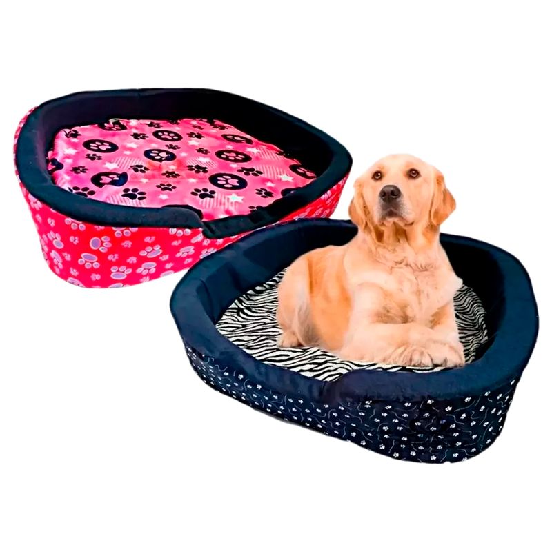 GENERICO - Cama 5 Para Perro O Gato Resistente 56x76x16cm Mascotas Hemb