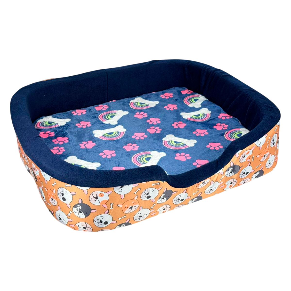 GENERICO - Cama 5 Para Perro O Gato Resistente 56x76x16cm Mascotas Hemb