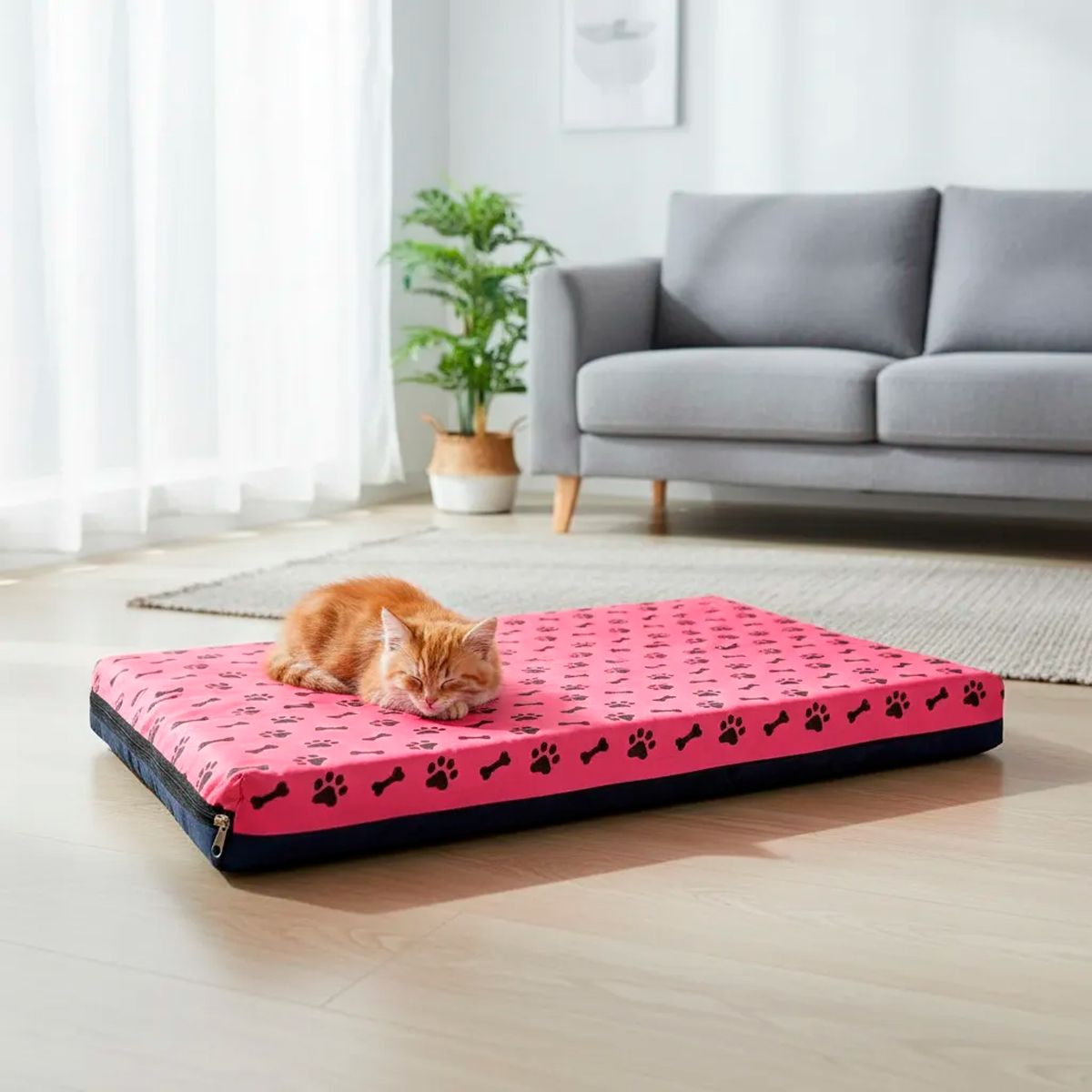 GENERICO - Colchoneta Cama Para Perro Gato 60x50x7cm Resistente Hembra