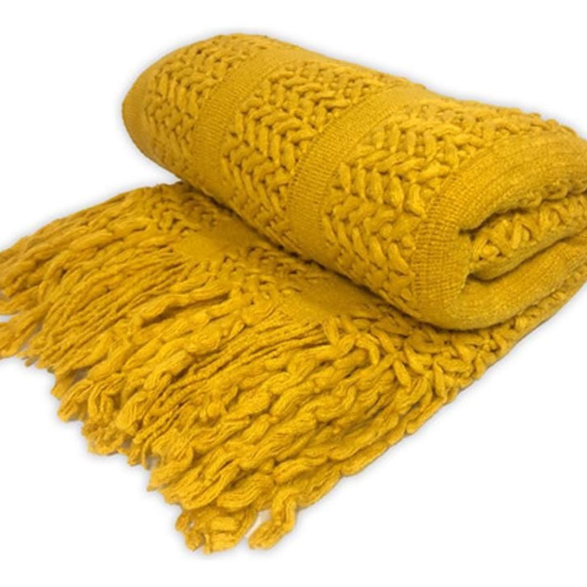 DIMATEX LEON - Manta Cobija Frazada Suave Tejida Decorativa 152x127cm Refcamelia