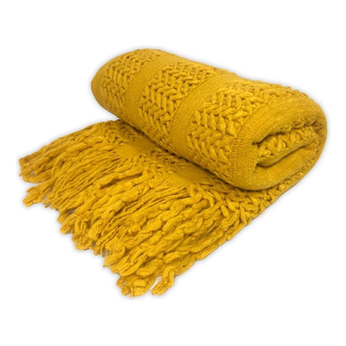 DIMATEX LEON - Manta Cobija Frazada Suave Tejida Decorativa 152x127cm Refcamelia