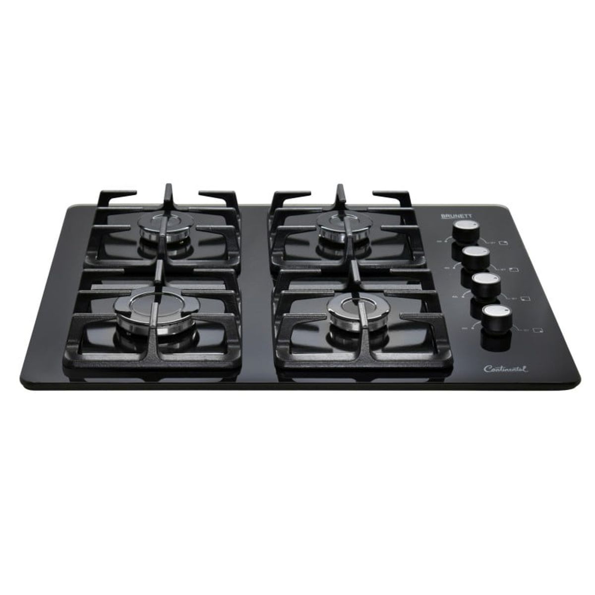 CONTINENTAL - Estufa de Empotrar en Vidrio Color Negro 5487 GN Encendido Eléctrico