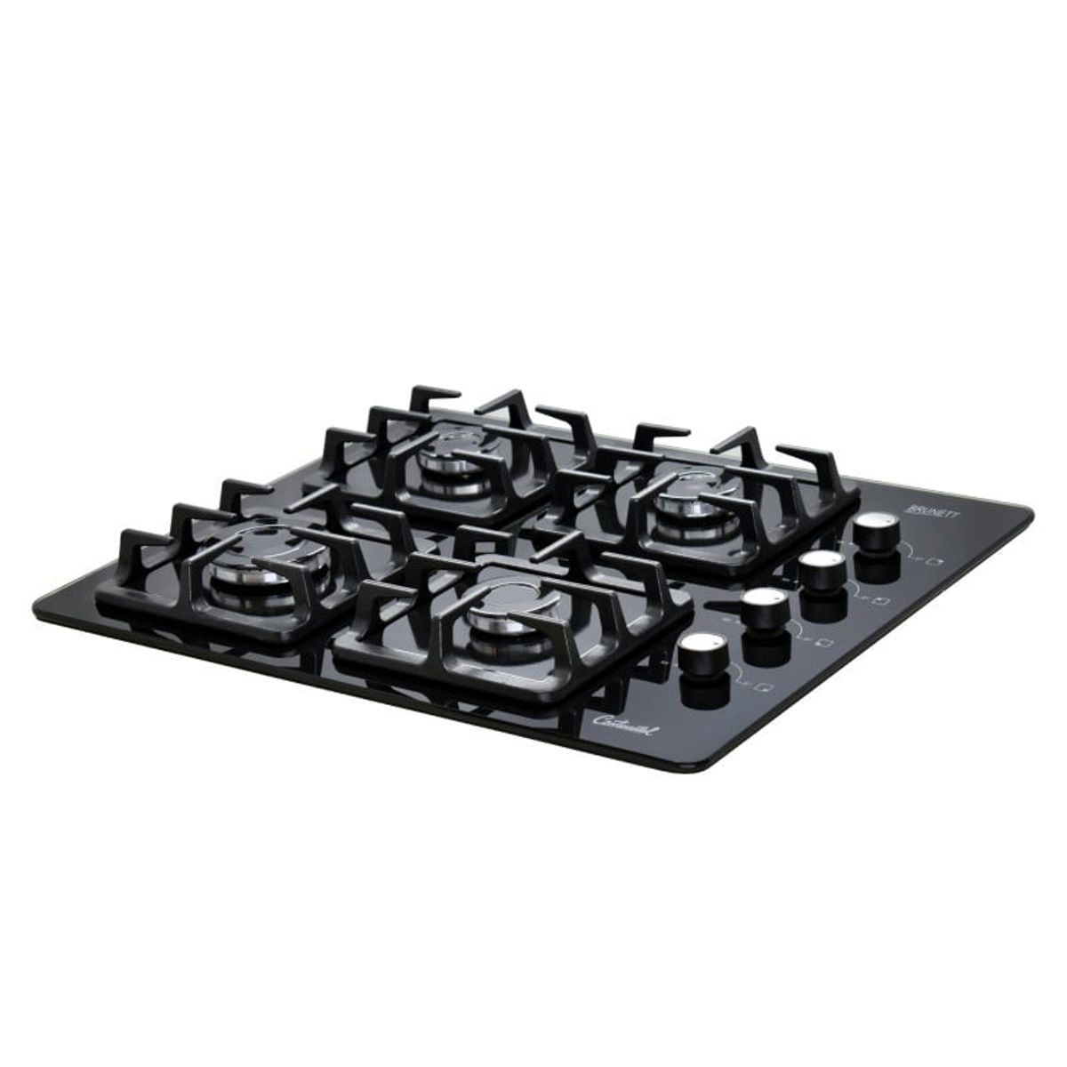 CONTINENTAL - Estufa de Empotrar en Vidrio Color Negro 5487 GN Encendido Eléctrico