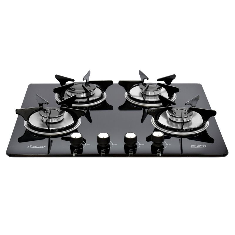 CONTINENTAL - Estufa de Empotrar Vidrio Templado Negro 5890 GP