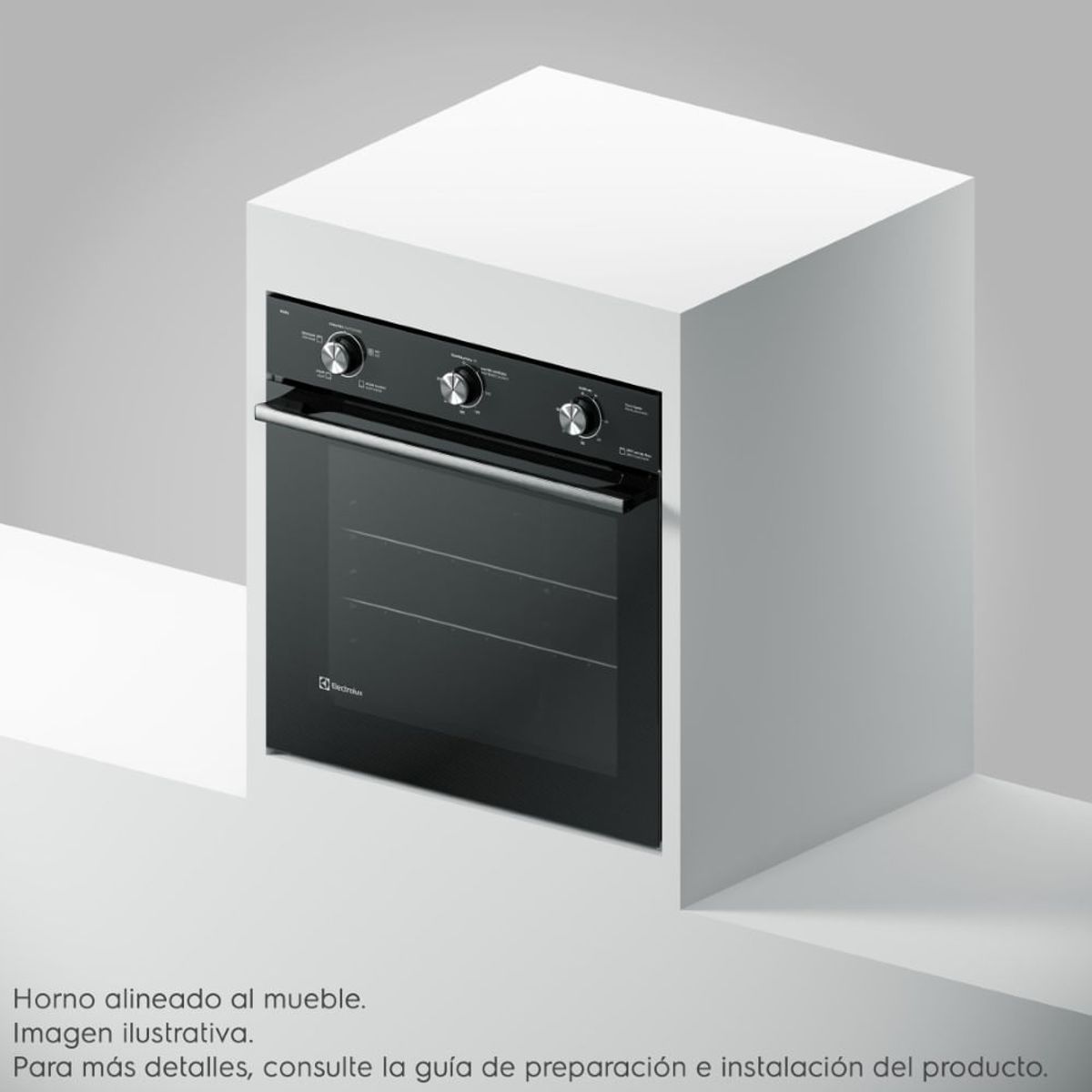 ELECTROLUX - Horno de Empotrar Eléctrico Electrolux 80L Grill y Timer Negro OE8EL
