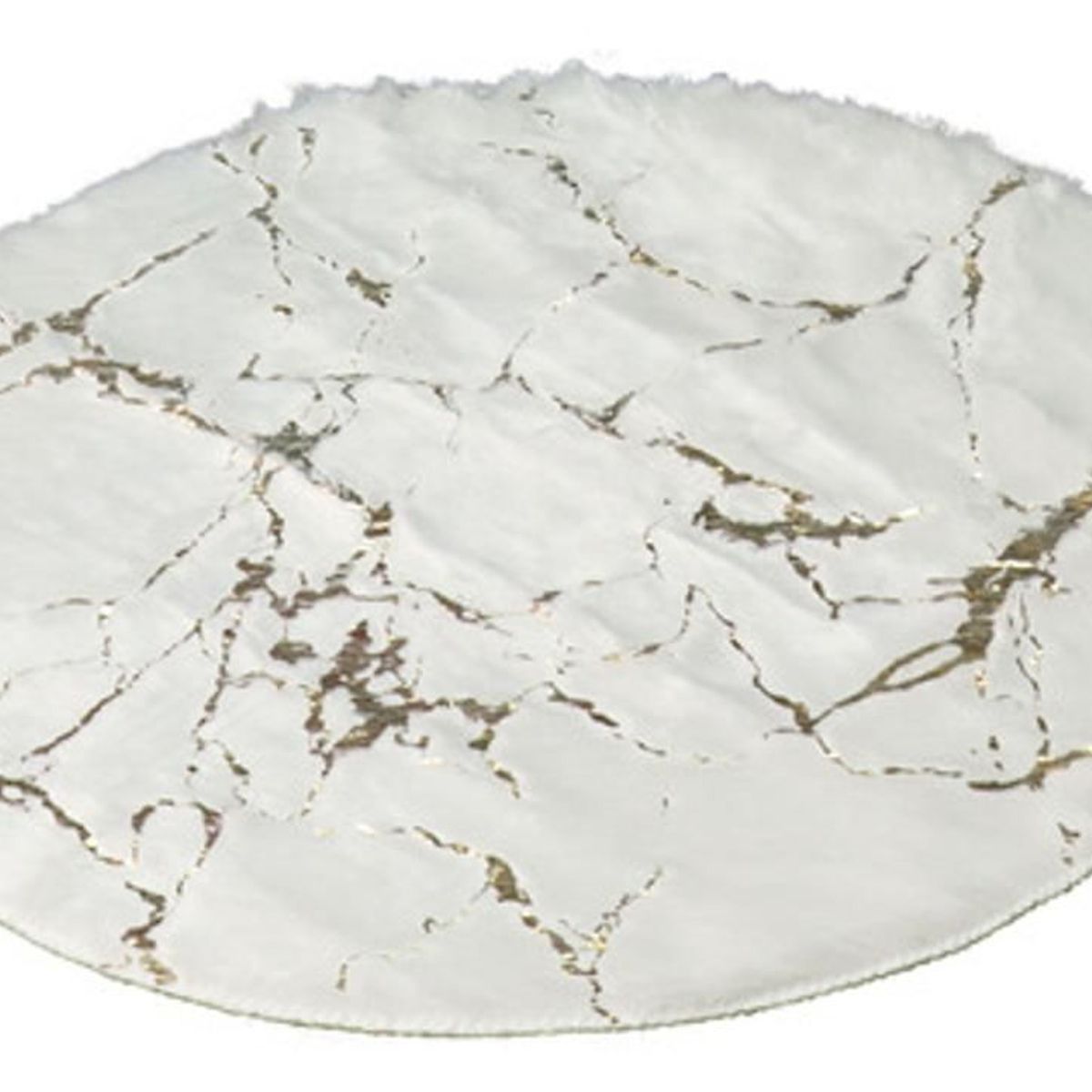 DIMATEX LEON - Tapete Alfombra Peluda Circular Decorativo 58x58cm Refpolar