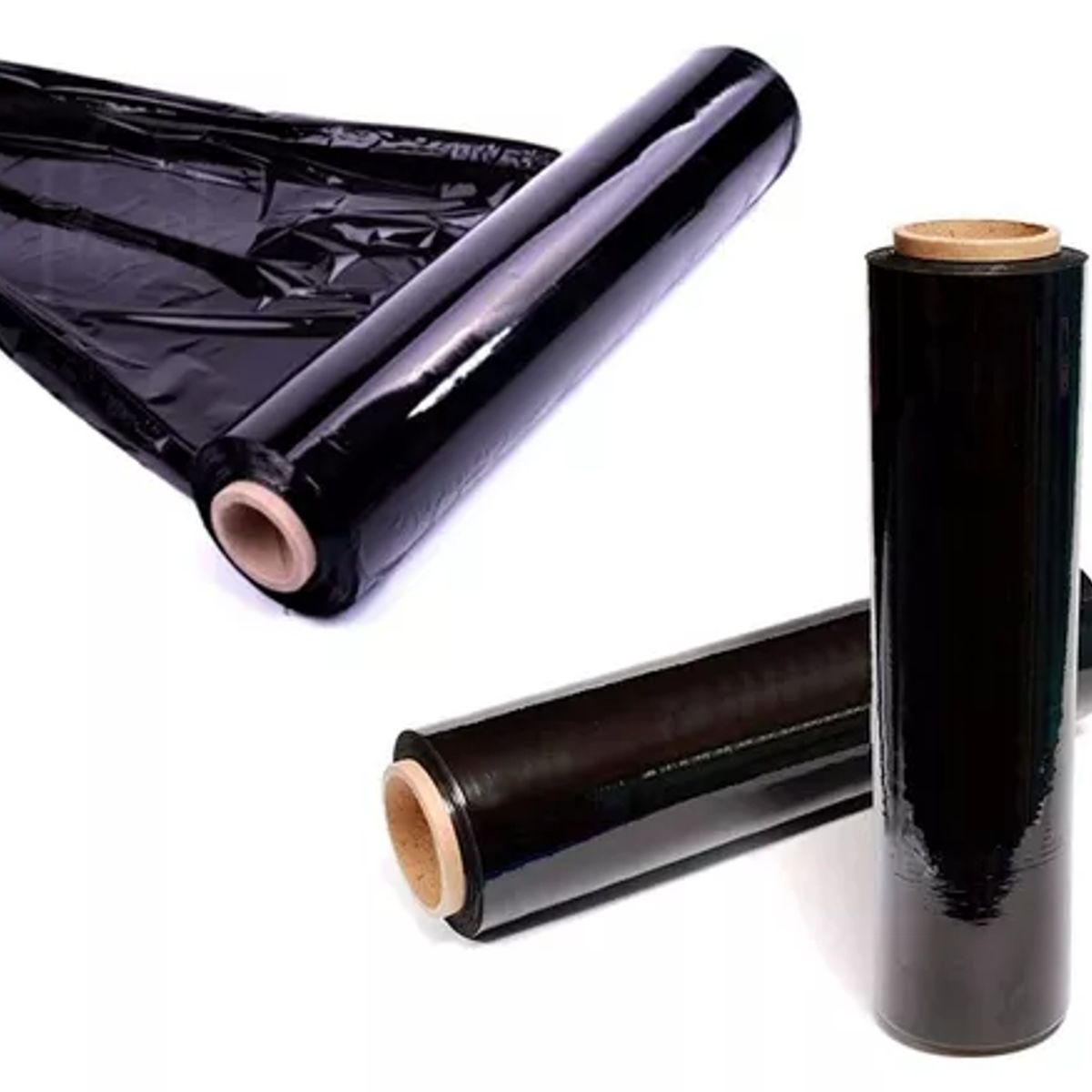 GENERICO - Vinipel Industrial Negro 500 Metros X 50cm Calibre 8 Grueso