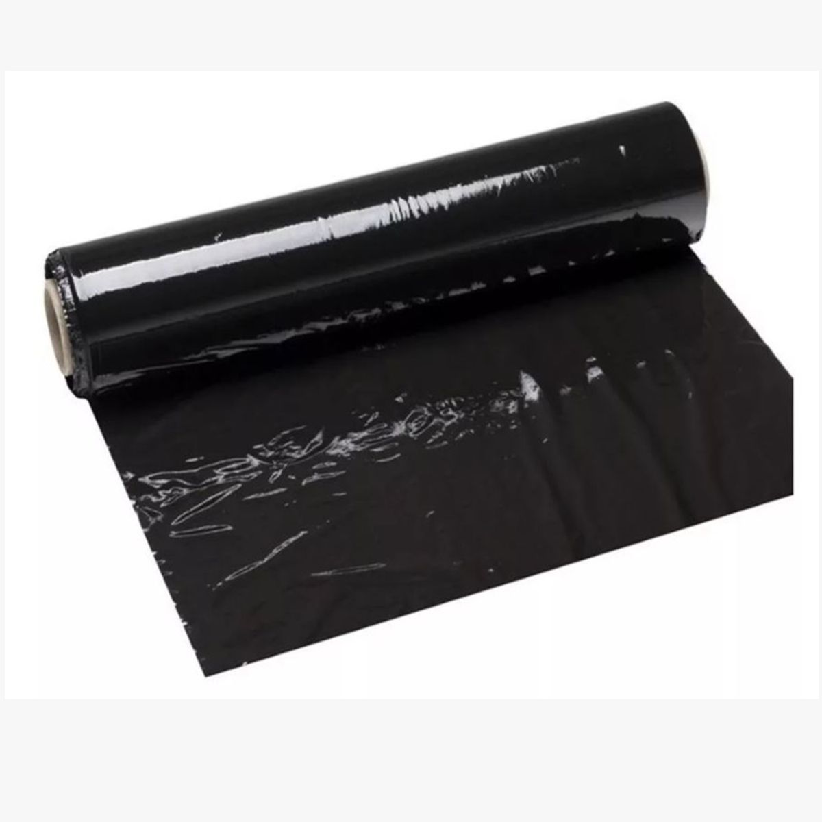 GENERICO - Vinipel Industrial Negro 500 Metros X 50cm Calibre 8 Grueso