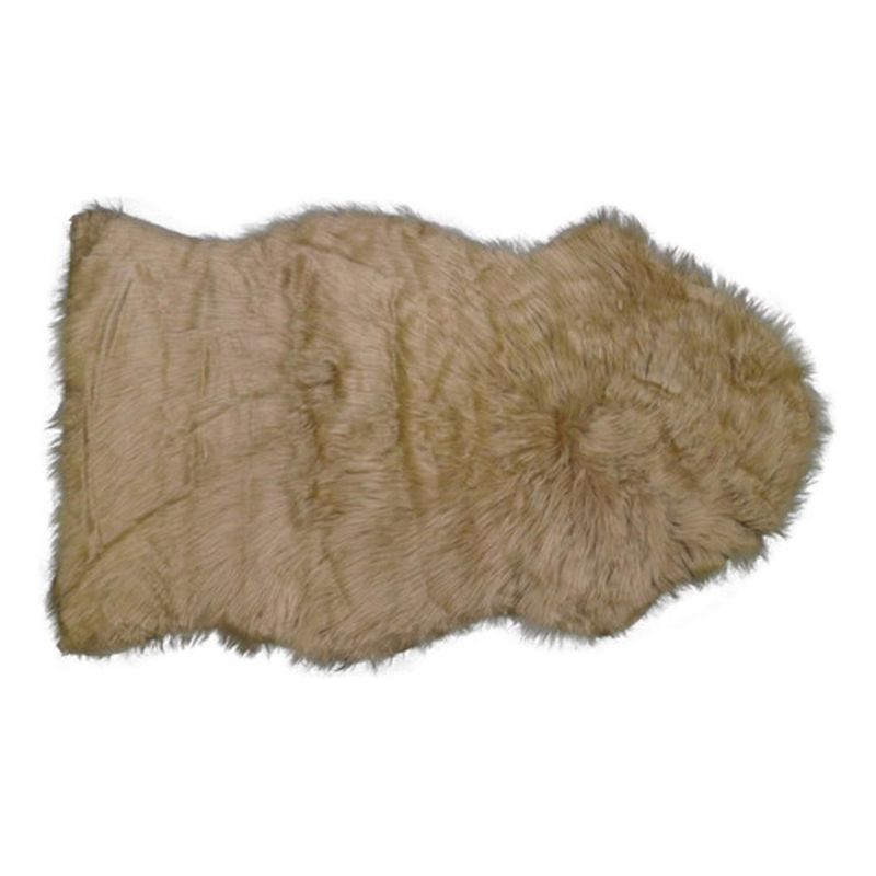 DIMATEX LEON - Tapete Alfombra Peluda Suave Decorativo 100x58cm Kaki Refboreal