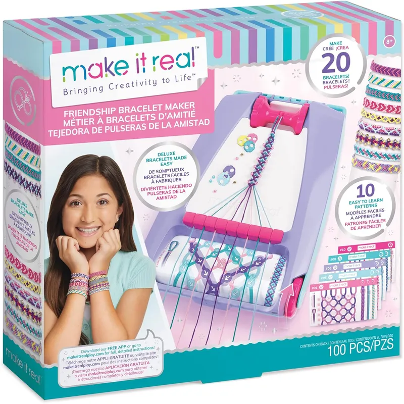 JUGANDO Y EDUCANDO - Set De Creación De Pulseras De La Amistad Para Niñas