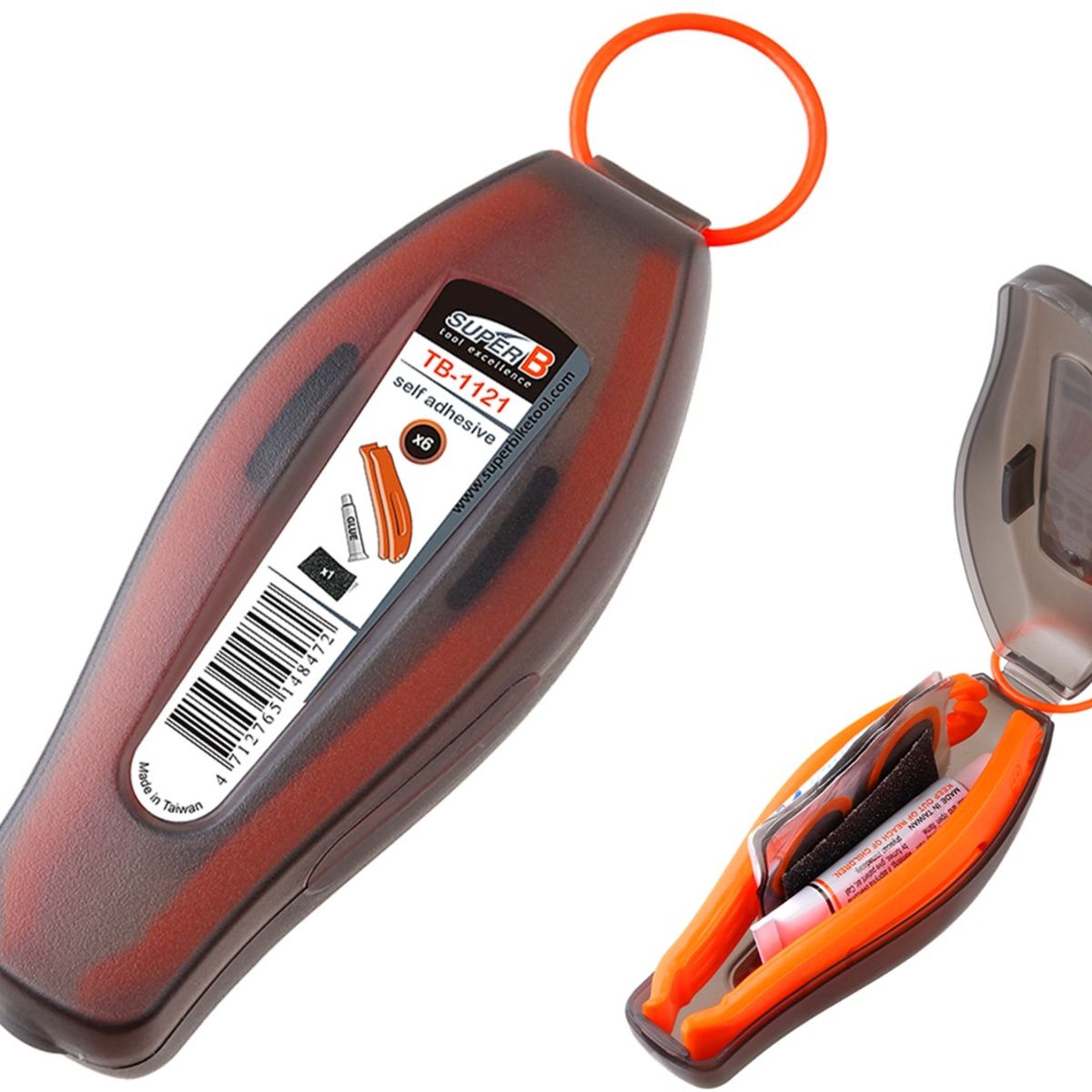 SUPER B - Kit Parche Bicicleta + Palanca Super B Con Pegamento 9pzs