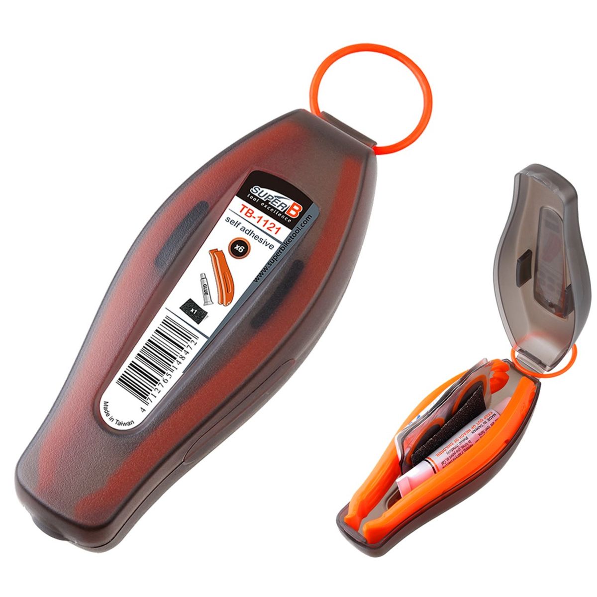 SUPER B - Kit Parche Bicicleta + Palanca Super B Con Pegamento 9pzs