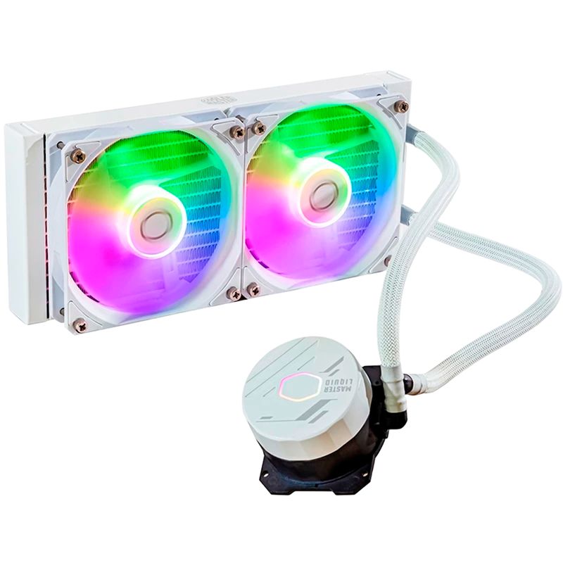COOLER MASTER - Refrigeración Liquida CoolerMaster Masterliquid ML240 Core ARGB Blanco