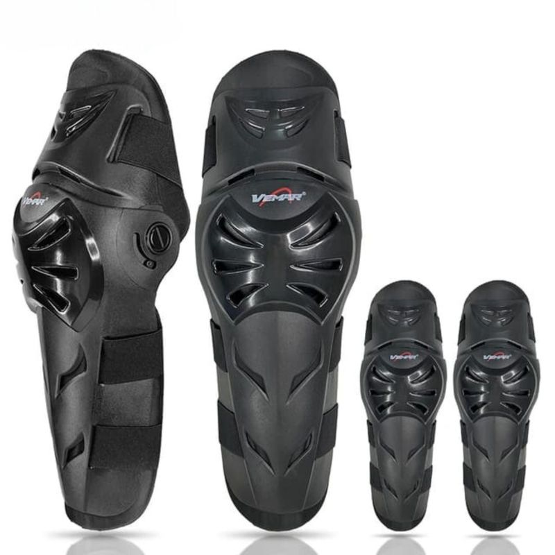 GENERICO - Rodilleras y Coderas Articuladas Para Motociclistas Universal Unisex