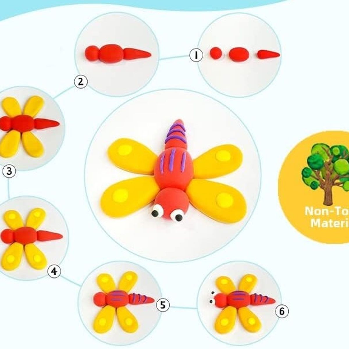 GENERICO - Set X12 Bolsas Masa Foami Moldeable Escolar Colores Surtidos